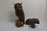 Handcarved Teakwood 3-1/2