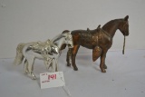 Silver-Toned and Brass Western Horses