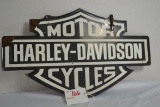 Harley Davidson Motorcycles Metal Sign; Some Flaking