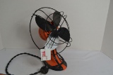Vintage Desk Fan Painted Harley Davidson Colors