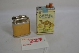 Pair of Vintage Advertising Lighters to include Camel Filter Cigarettes