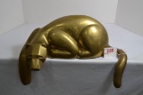 Large Brass Mantle Panther 15
