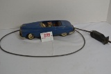 Arnold Vintage Tin Friction Car w/Self-Wind Cable Wheel Action; Missing Windshield; Made in West Ger