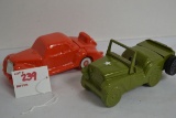 Pair of Avon Aftershave Bottles including 1936 Ford and Willy's Jeep