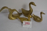 1 Lot of Brass Geese and Seagull