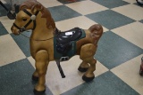 Vintage Child's Metal Spring-Ride Rocking Horse; Good Condition
