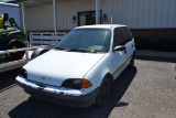 1991 Geo Metro 4-Door Hatchback w/Automatic Transmission; White in Color; Good A/C; Approx. 54k Mile