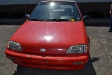 1991 Geo Metro LSI Convertible; Red in Color; Fuel Injected; Automatic Transmission; No Air; No Rust