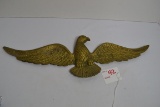 Vintage Brass Wall-Mount Eagle; 17