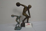 Brass? Discus Thrower Figurines; 7