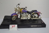 Harley Davidson 80 Cubic Inch Soft Tail V2 Scale Model on Platform
