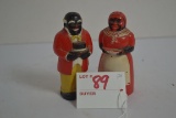Vintage Black Americana Salt and Pepper Shakers