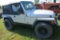 2003 Jeep Wrangler, 2 Door, 4.0L Engine, 5 Speed, Silver