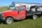 1996 Ford F-250XL, 4x4, Red, 193,640 Miles, Auto, Electric Doors, Flatbed, Grille Guard, Some Rust,