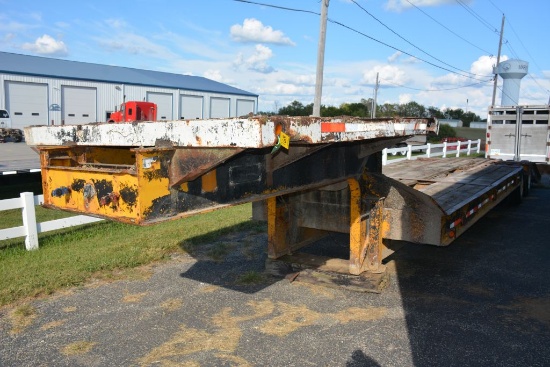 1983 Fontain Drop Neck Trailer, As Is, 24' Main Deck, 9' Upper Deck, 7' Dove Tail, 8.25 R 15 Tires,