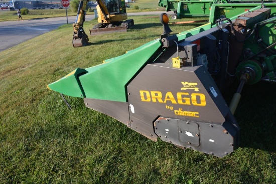 Drago 6row 30" Corn Head, Off JD 9510, Headsite, Green Polly In Good Shape, Good Deck Plates, Good C
