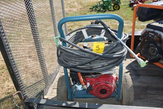Hurricane Pressure Washer, 390cc Honda Engine, Wand and Hose With All Tips