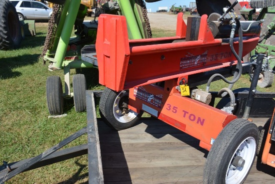 Country Tuff Log Splitter, 35 Ton, Vertical Or Horizontal, 277cc kohler Engine, Pull Type, 2" Ball