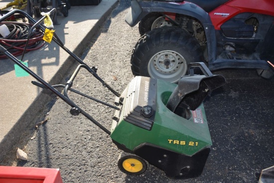 JD TRS21 Snowblower, With Manual, Runs Good,