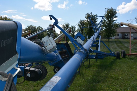 Brandt 1370 Auger, 13" 70', Hydraulic Hopper, Electric Mover, Good Shape