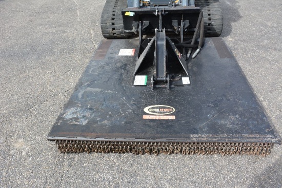 Quick Tach Skid Loader Brush Mower, Gear Box Out