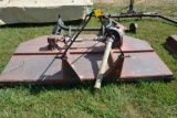 Brush Hog Mower, 8', 540pto, 3pt, Gauge Wheels, Red in Color