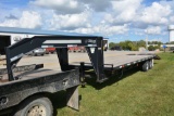 2008 Titan 20' Trailer, Dove Tail, 3 Ramps, 2-7,000lb Axles, Gooseneck, Good Wood Floor, 235/85R16 T