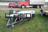 Fastline Challenger Trailer, 18', Winch, Tilt Bed, Dual Axle, Fenders, Lights, Good Wood Floor, Tool