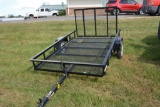 Carry On Trailer, 8'x5', Mesh Ramp, Lights, Used Very Little, WITH TITLE