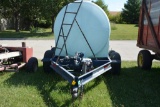 1300 Gallon Water/ Chemical Tank On 4 Wheel Trailer, With Honda Powered Pump