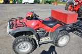 Honda Foreman EX, 4x4, P/S, Like New Tires, Good Seat, Wooden Tool Box, Receiver Hitch, 641 Hours, 2