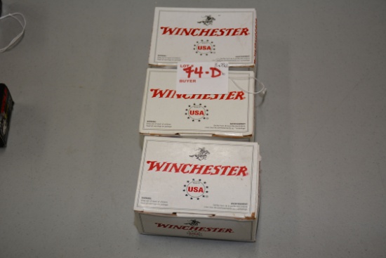 3 Boxes - Winchester 9mm Luger 115 gr. FMJ; 100 Rds./Box; 3xBID