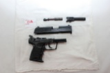 HK Sidearms Gmbh P2000 SK .40 S&W Cal. BBL, Extractor, Frame, and Rail; Made in Germany; SN 122-0208