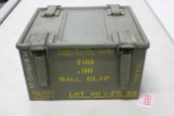 Metal Ammunition Case w/.30 Cal. Ball Clip; 700 Rds.