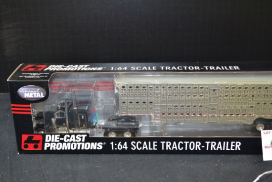 Die-Cast Productions Livestock Tractor-Trailer; 1/64 Scale; NIB