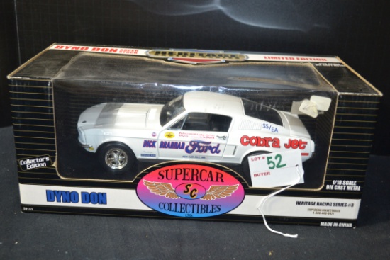 Ertl Collectibles Limited Edition Racing Series Dyno Don Nicholson 1968 Super Stock Mustang; 1/18 Sc