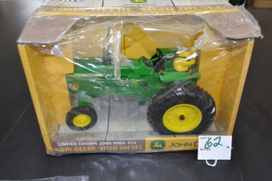 Ertl Limited Edition 2006 Iowa FFA John Deere 4020 Diesel; 1/16 Scale; NIB