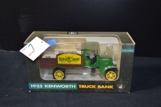 Ertl 1925 Kenworth John Deere Bank; 1/30 Scale; NIB