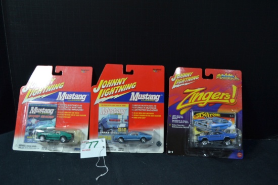 Group of 3 Johnny Lightning Collectibles by Playing Mantis; 1/64 Scale