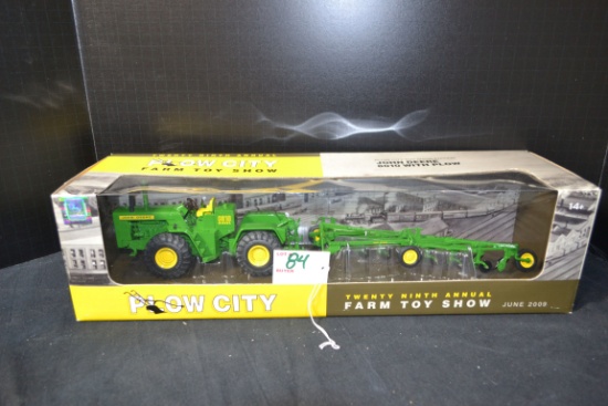 Ertl 29th Annual Plow City Farm Toy Show John Deere 8010 Tractor w/Plow; 1/32 Scale; NIB