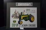 Contemporary John Deere Metal Sign; 16