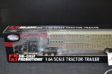 Die-Cast Productions Livestock Tractor-Trailer; 1/64 Scale; NIB
