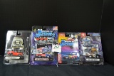 Group of 4 Muscle Machines including '50 Ford Woody, '66 Pontiac GTO, '69 Chevelle, and No. 24 DuPon