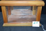 Homemade Cedar Mirrored Display Case; 11.5