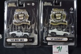 Pair of Muscle Machine 5th Year Anniversary Cars including '69 BOS 302 and '69 Camaro; 1/64 Scale