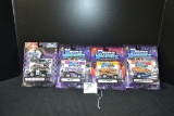 Group of 4 Muscle Machine Cars including '41 Willy's Coupe, '66 GTO, '67 Nova, and '70 Shelby GT500;