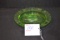 Vintage Green Uranium Glass Ashtray