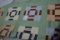 Vintage Twin Sized? 9-Square/Patch Quilt Top; Top Only