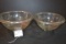 Pair of Hazel Atlas Clear Mixing Bowls