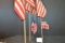 Group of Vintage Assorted Size United States Flags